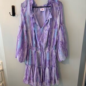 Buddy Love Lavender Ruffle Dress